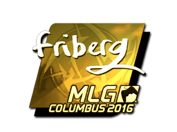Наліпка | friberg (золота) | MLG Columbus 2016