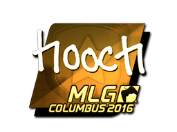 Наліпка | hooch (золота) | MLG Columbus 2016