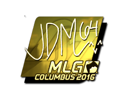 Наліпка | jdm64 (золота) | MLG Columbus 2016