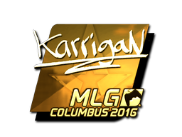 Samolepka | karrigan (zlatá) | MLG Columbus 2016