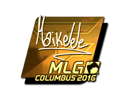 Наклейка | Maikelele (золотая) | Колумбус-2016