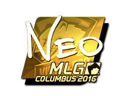 Abțibild | NEO (Auriu) | MLG Columbus 2016