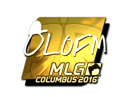 สติกเกอร์ | olofmeister (ทอง) | MLG Columbus 2016