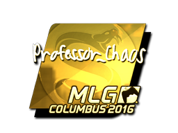 Samolepka | Professor_Chaos (zlatá) | MLG Columbus 2016