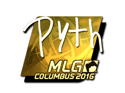 Стикер | pyth (златен) | MLG Columbus 2016