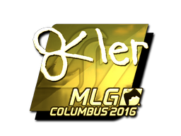 Стикер | reltuC (златен) | MLG Columbus 2016