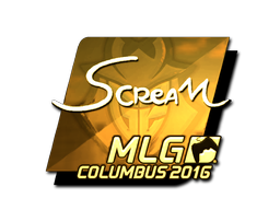 Autocolante | ScreaM (Gold) | MLG Columbus 2016