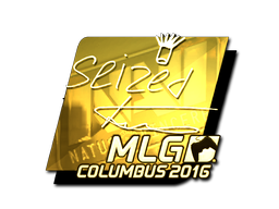 Sticker | seized (Goud) | MLG Columbus 2016