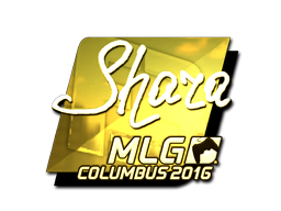 Samolepka | Shara (zlatá) | MLG Columbus 2016