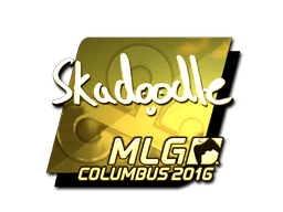 Pegatina | Skadoodle (dorada) | MLG Columbus 2016