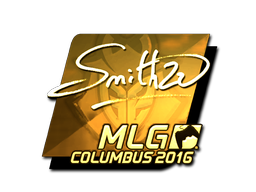 Klistermärke | SmithZz (Guld) | MLG Columbus 2016