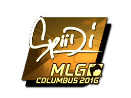 Aufkleber | Spiidi (Gold) | MLG Columbus 2016
