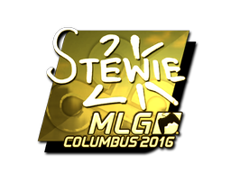Стикер | Stewie2K (златен) | MLG Columbus 2016