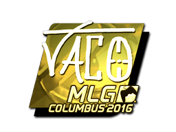 Adesivo | TACO (Dourado) | MLG Columbus 2016