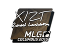 Наклейка: Xizt | Колумбус 2016