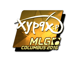 Стикер | Xyp9x (златен) | MLG Columbus 2016