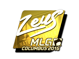 Adesivo | Zeus (Dourado) | MLG Columbus 2016