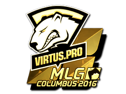 Наліпка | Virtus.Pro (золота) | MLG Columbus 2016
