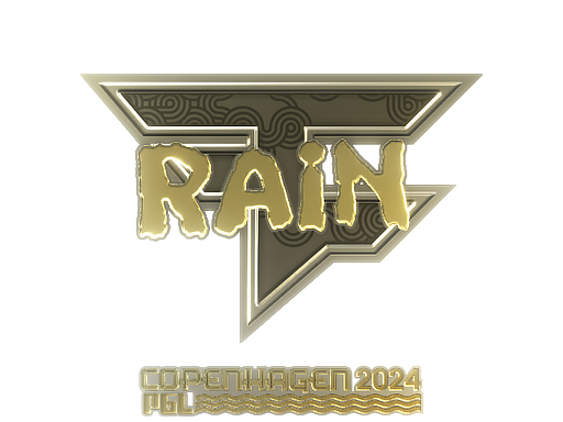 Sticker | rain (Gold) | Copenhagen 2024