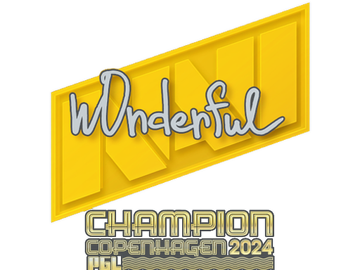 sticker_Sticker | w0nderful (Champion) | Copenhagen 2024