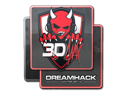 Naklejka | 3DMAX | DreamHack 2014
