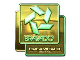 Naklejka | Bravado Gaming (złota) | DreamHack 2014