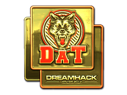 Naklejka | dAT team (złota) | DreamHack 2014
