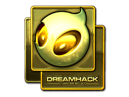 Pegatina | Team Dignitas (dorada) | DreamHack 2014