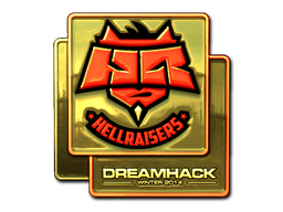 Naklejka | HellRaisers (złota) | DreamHack 2014