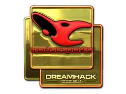 Naklejka | mousesports (złota) | DreamHack 2014