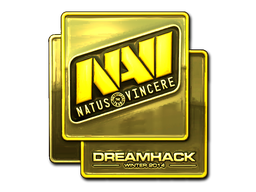 Naklejka | Natus Vincere (złota) | DreamHack 2014