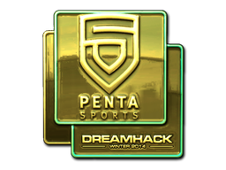 Autocolante | PENTA Sports (Gold) | DreamHack 2014