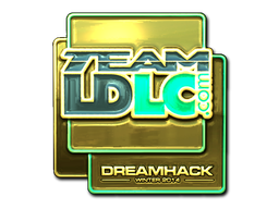 Pegatina | Team LDLC.com (dorada) | DreamHack 2014