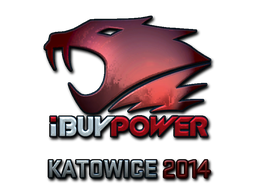 Наклейка | iBUYPOWER (металлическая) | Катовице-2014