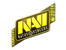 Samolepka | Natus Vincere (zlatá) | Katowice 2015