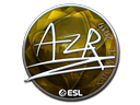 Наклейка: AZR (металлическая) | Катовице 2019