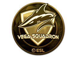 Sticker | Vega Squadron (Goud) | Katowice 2019