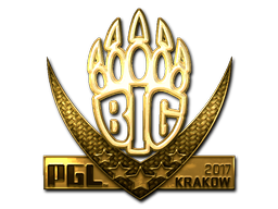 Aufkleber | BIG (Gold) | Krakau 2017