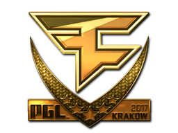 Klistermärke | FaZe Clan (Guld) | Krakow 2017
