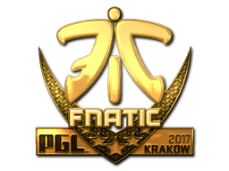 Klistermärke | Fnatic (Guld) | Krakow 2017