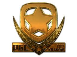 Klistermærke | Gambit (Guld) | Krakow 2017