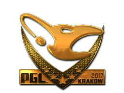 Naklejka | mousesports (złota) | Kraków 2017