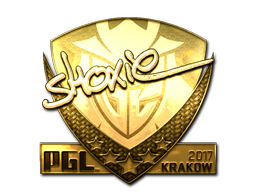 Sticker | shox (Gold) | Krakow 2017