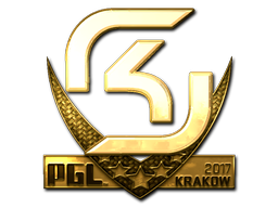 Naklejka | SK Gaming (złota) | Kraków 2017