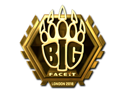 Sticker | BIG (Goud) | London 2018