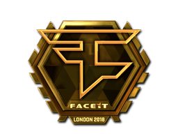 Klistermærke | FaZe Clan (Guld) | London 2018