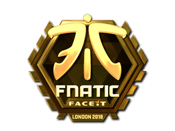 Klistermærke | Fnatic (Guld) | London 2018