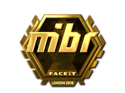 Pegatina | MIBR (dorada) | Londres 2018