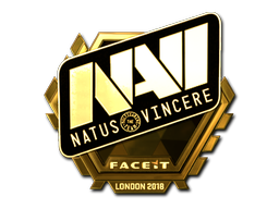 Naklejka | Natus Vincere (złota) | Londyn 2018