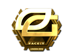 Naklejka | OpTic Gaming (złota) | Londyn 2018
